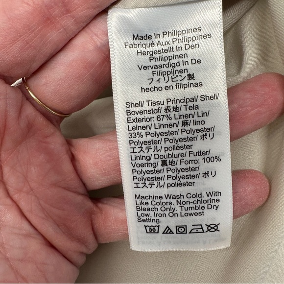 J Crew Remi shorts stretch linen blend Style BP279 $98 Khaki Ladies Size 22 - Picture 6 of 14